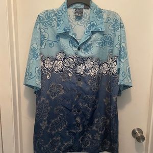 C-TWO Men’s X Large Button Up Shirt Blue